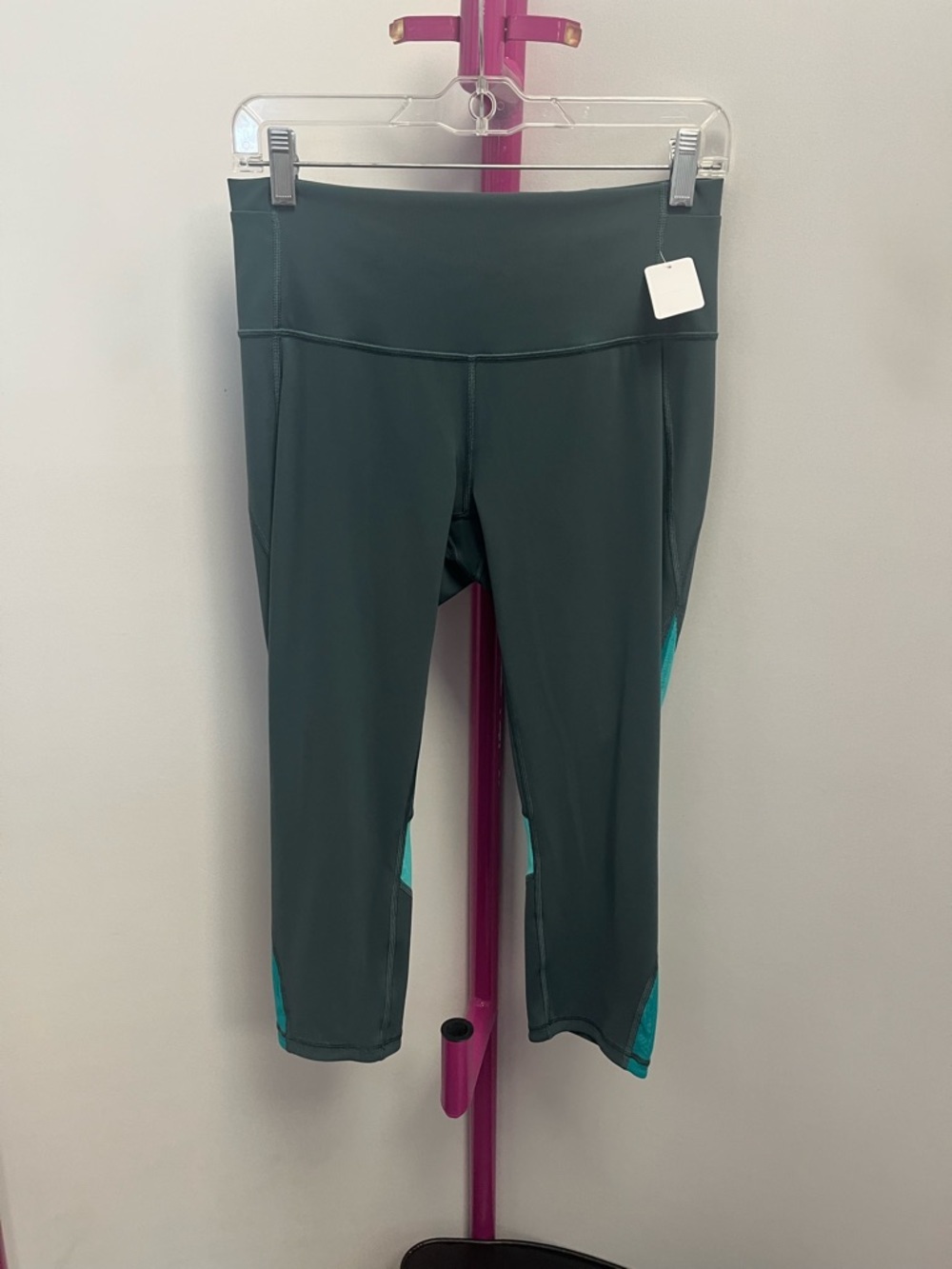 lululemon athletica sage green/blue workout leggings